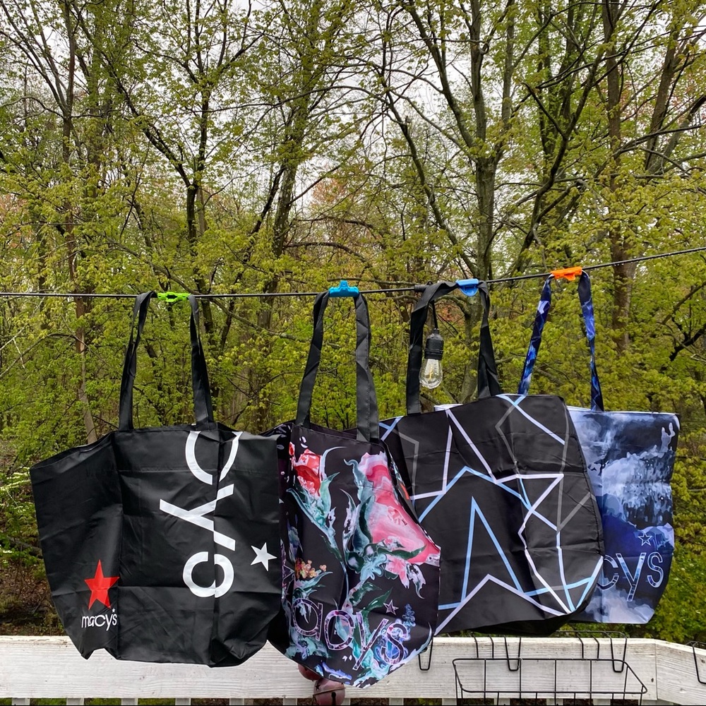 Set of 4 reusable tote bags from Beach to Bag NEW